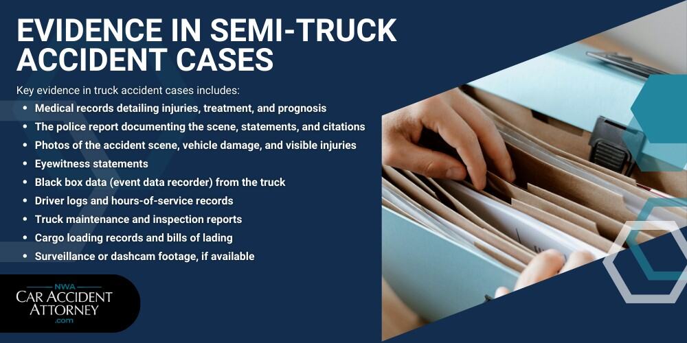 Meet the Attorneys at Our Truck Accident Law Firm; The Legal Process for Truck Accident Cases in Arkansas; Evidence in Semi-Truck Accident Cases